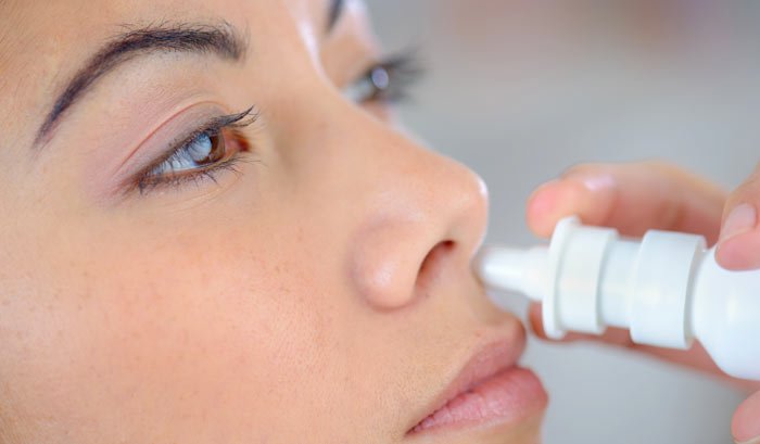 saline spray for stuffy nose