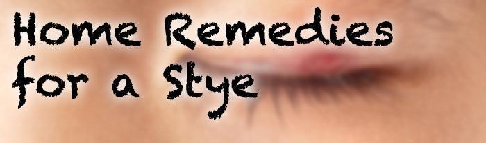 home remedies for a stye